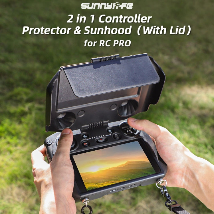 For DJI RC Pro Sunnylife 2 in 1 Controller Protector Sun Hood Screen Guard Monitor Sunshade Cover, For DJI RC Pro For DJI RC Pro Sunnylife 2 in 1 Controller Protector Sun Hood Screen Guard Monitor Sunshade Cover, For DJI RC Pro